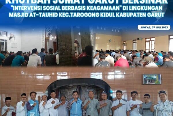 Khutbah Jumat Garut Bersinar “Intervensi Sosial Berbasis Keagamaan”, Perkuat P4GNPN