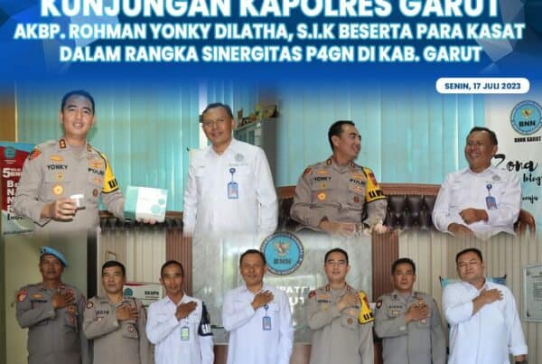 Perkuat P4GN, BNNK Garut Tingkatkan Sinergitas dengan Polres Garut