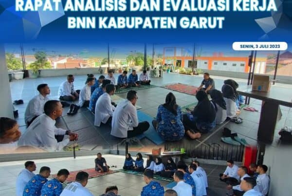 BNNK Garut Gelar Rapat Evaluasi dan Progres Penilaian Internal Pembangunan Zona Integritas di Lingkungan BNN Tahun 2023