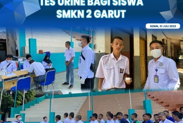 BNNK Garut Gelar Tes Urine Siswa SMKN 2 Garut