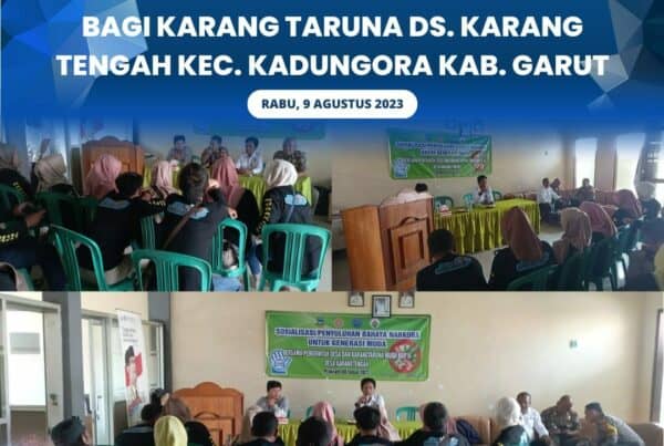 BNNK Garut Gelar Informasi dan Edukasi P4GN Bagi Karang Taruna