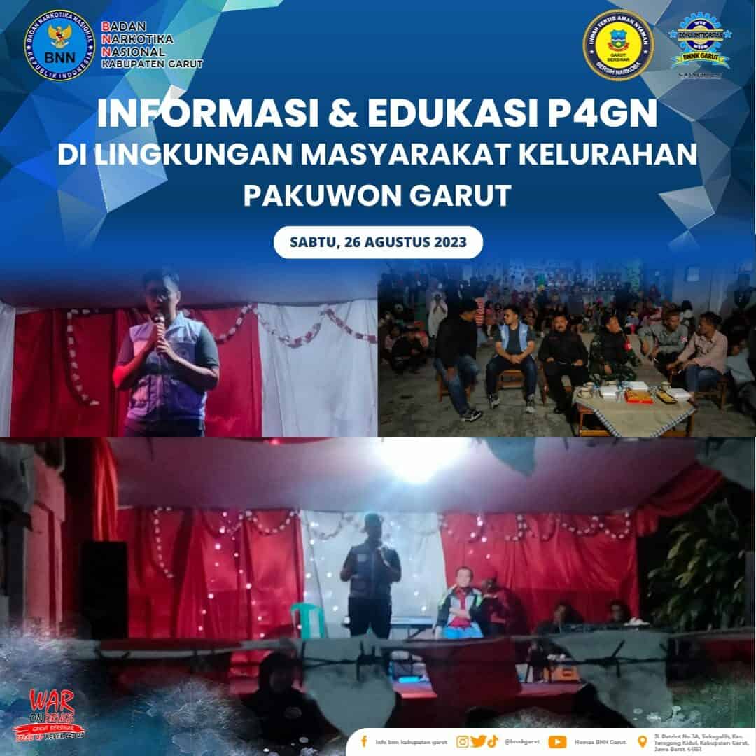 BNNK Garut Gelar Informasi dan Edukasi P4GN Di Lingkungan Masyarakat Kelurahan Pakuwon Garut BNNK Garut Gelar Informasi dan Edukasi P4GN Bagi Karang Taruna