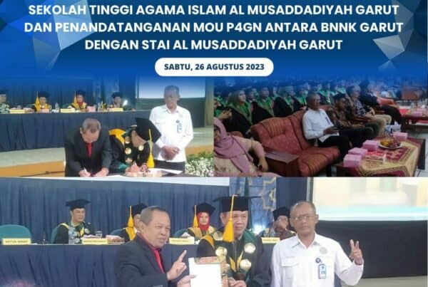 Perkuat P4GN, BNNK Garut Laksanakan MoU Dengan STAI Al Musaddadiyah Garut