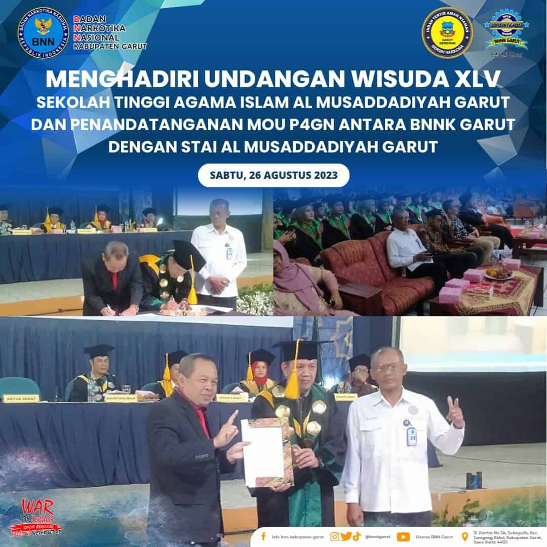 Perkuat P4GN, BNNK Garut Laksanakan MoU Dengan STAI Al Musaddadiyah Garut Perkuat P4GN, BNNK Garut Laksanakan MoU Dengan STAI Al Musaddadiyah Garut