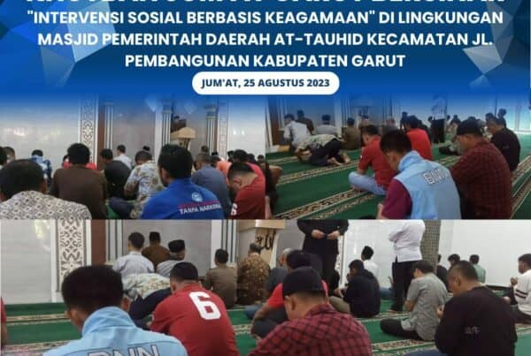 Khutbah Jumat Garut Bersinar “Intervensi Sosial Berbasis Keagamaan” BNNK Garut Perkuat P4GNPN