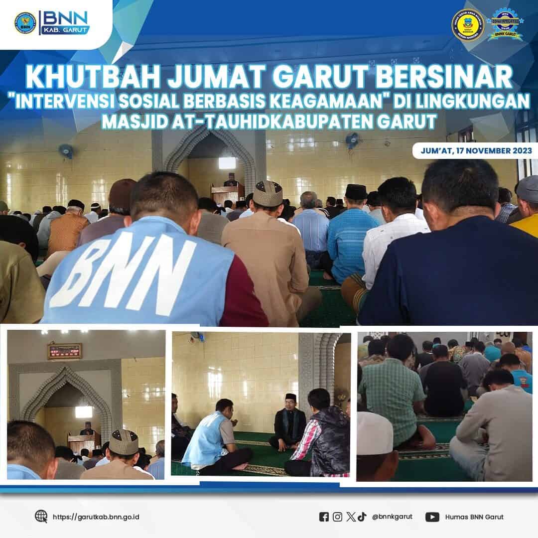 BNNK Garut Gelar Khutbah Jumat Garut Bersinar "Intervensi Sosial Berbasis Keagamaan" BNNK Garut Gelar Khutbah Jumat Garut Bersinar “Intervensi Sosial Berbasis Keagamaan”