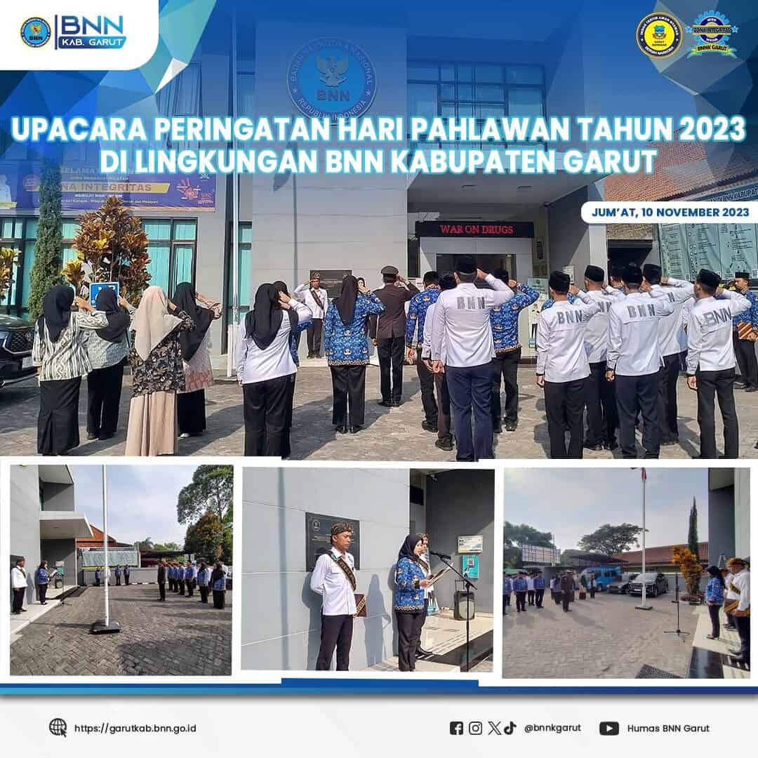 BNNK Garut Memperingati Hari Pahlawan Tahun 2023 BNNK Garut Memperingati Hari Pahlawan Tahun 2023
