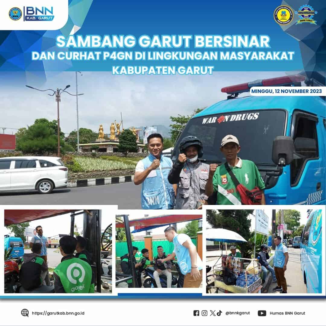 Perkuat P4GN, BNNK Garut Gelar Sambang Garut Bersinar dan Curhat P4GN di Lingkungan Masyarakat Kabupaten Garut Perkuat P4GN, BNNK Garut Gelar Sambang Garut Bersinar dan Curhat P4GN di Lingkungan Masyarakat Kabupaten Garut