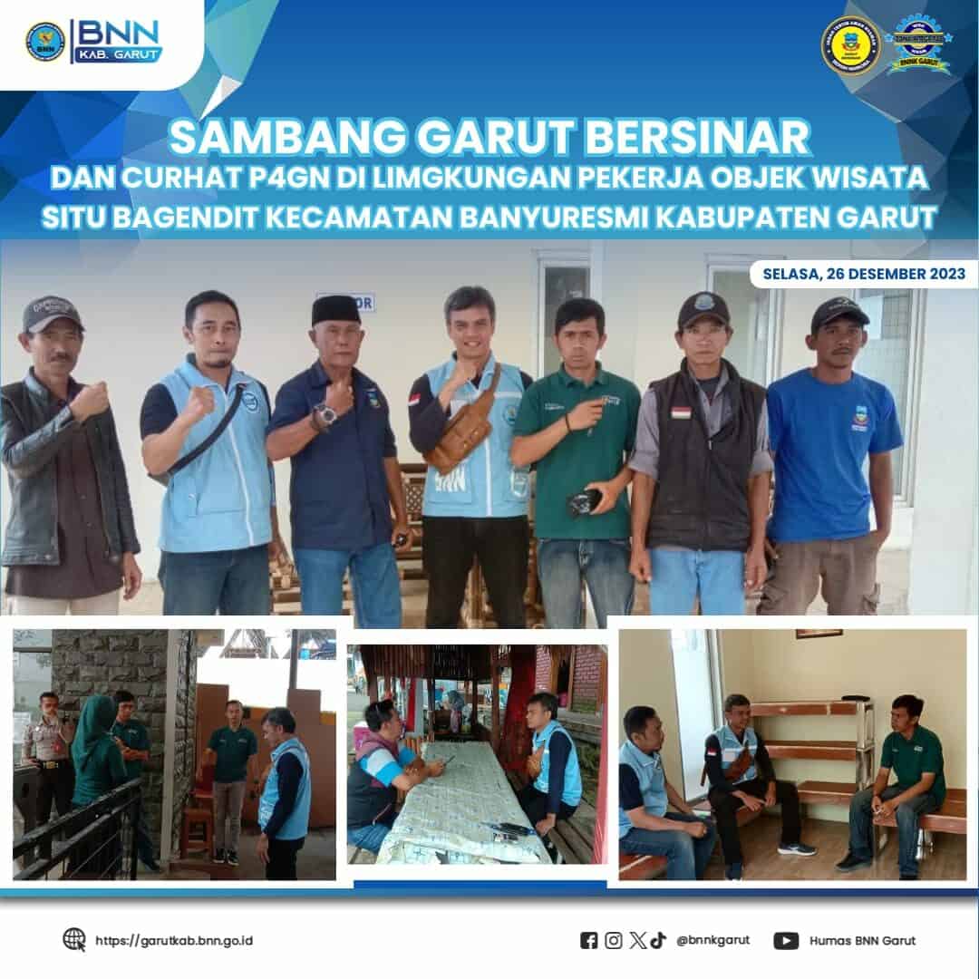 Sambang Garut Bersinar dan Curhat P4GN di Lingkungan Lingkungan Pekerja Objek Wisata Situ Bagendit Kabupaten Garut