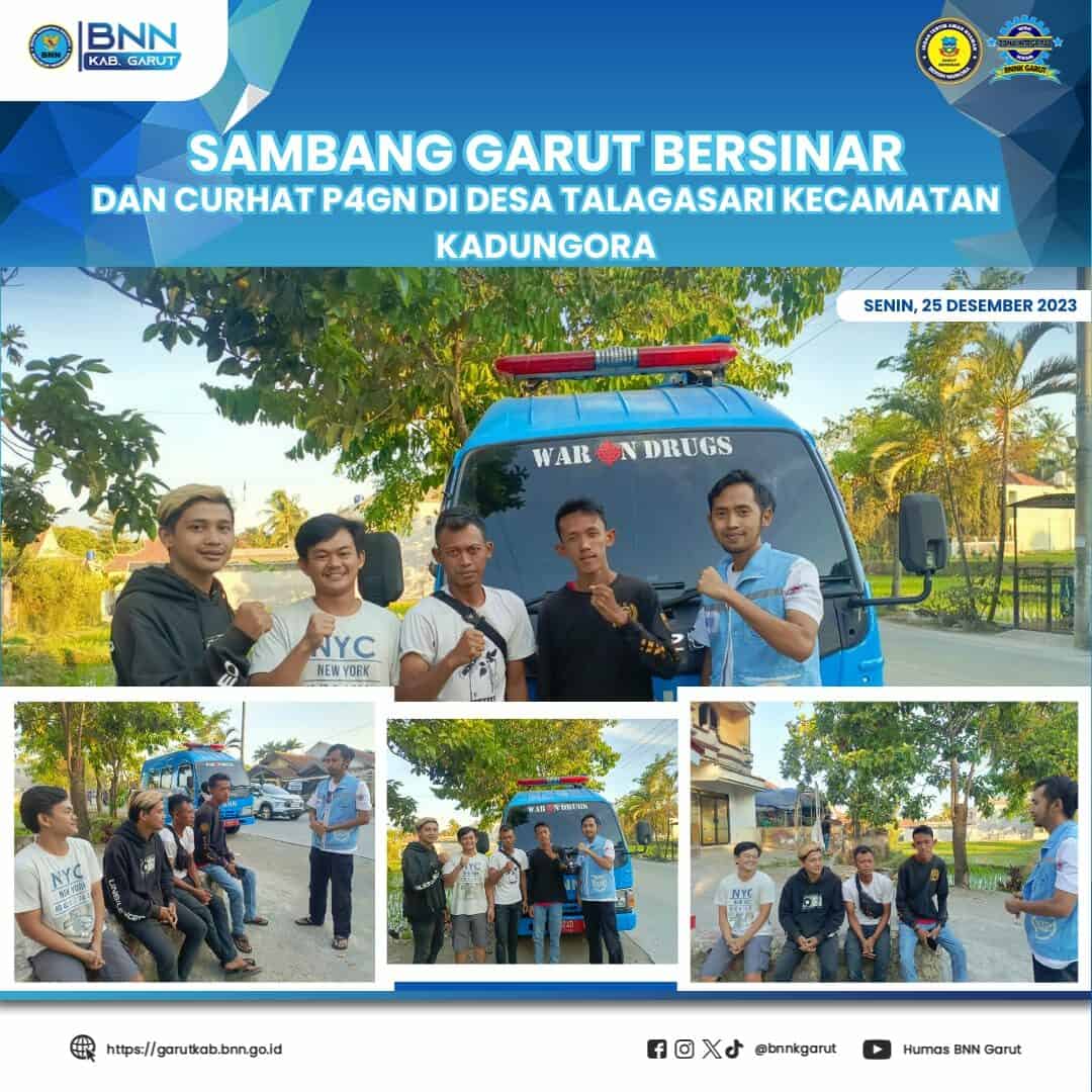 BNNK Garut Laksanakan Curhat P4GN dan Sambang Garut Bersinar di Desa Talagasari, Garut BNNK Garut Gelar Curhat P4GN dan Sambang Garut Bersinar di Desa Talagasari, Garut