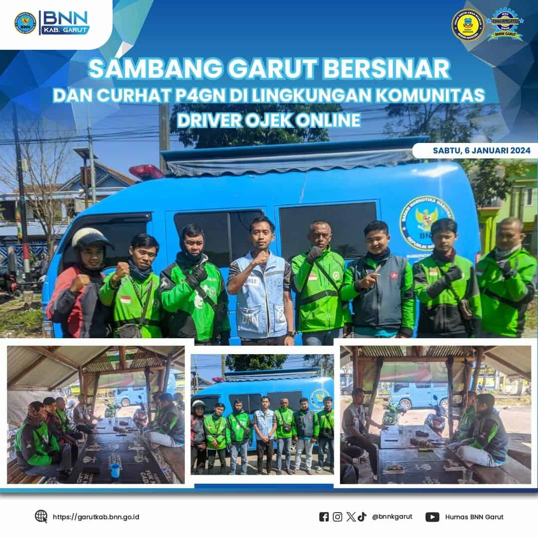 Sambang Garut Bersinar dan Curhat P4GN di Lingkungan Komunitas Driver Ojol Sambang Garut Bersinar dan Curhat P4GN di Lingkungan Komunitas Driver Ojol