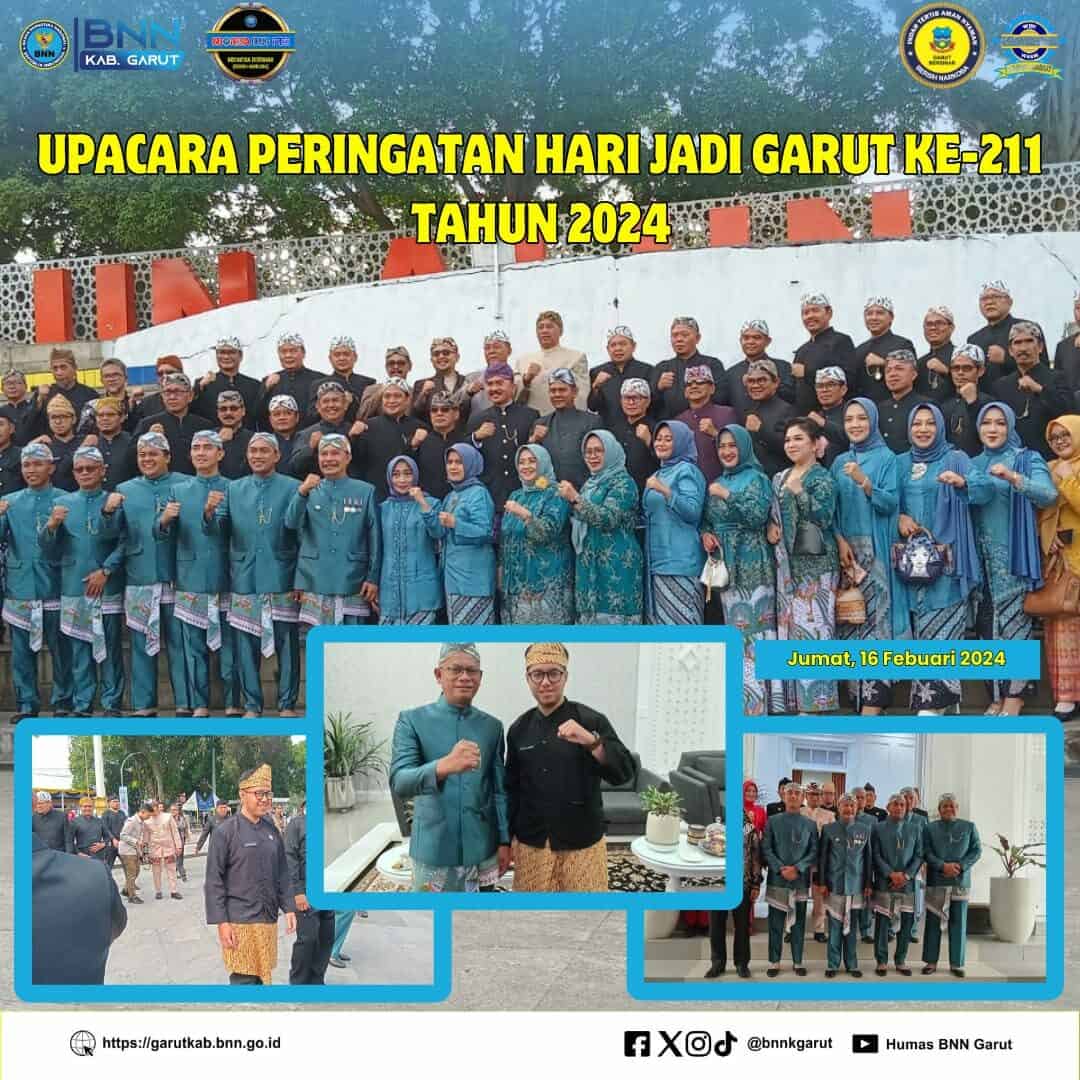 BNNK Garut Hadiri Upacara Peringatan Hari Jadi Garut Ke-211 Tahun 2024 BNNK Garut Hadiri Upacara Peringatan Hari Jadi Garut Ke-211 Tahun 2024