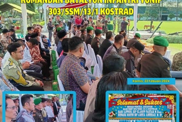 BNNK Garut Hadiri Upacara Serah Terima Jabatan Komandan Batalion Infantri Yonif 303/SSM/13/1 Kostrad