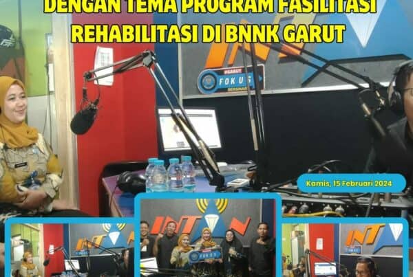 Perkuat Informasi dan Edukasi P4GN, BNNK Garut Gelar Live Talkshow FOKUS Program Fasilitasi Rehabilitasi di BNNK Garut