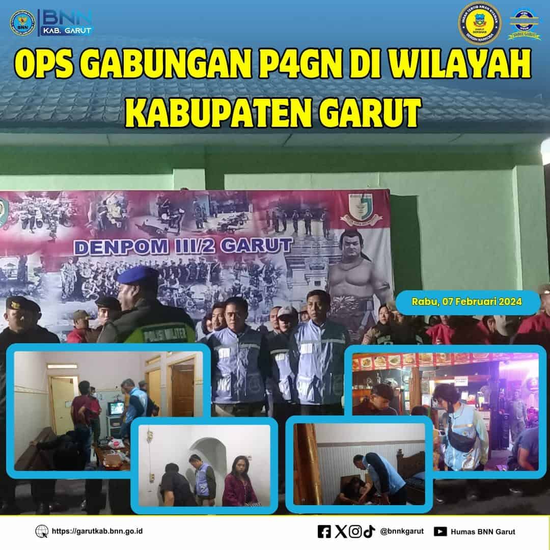 BNNK Garut Laksanakan Operasi Gabungan P4GN di Wilayah Kabupaten Garut BNNK Garut Laksanakan Operasi Gabungan P4GN di Wilayah Kabupaten Garut