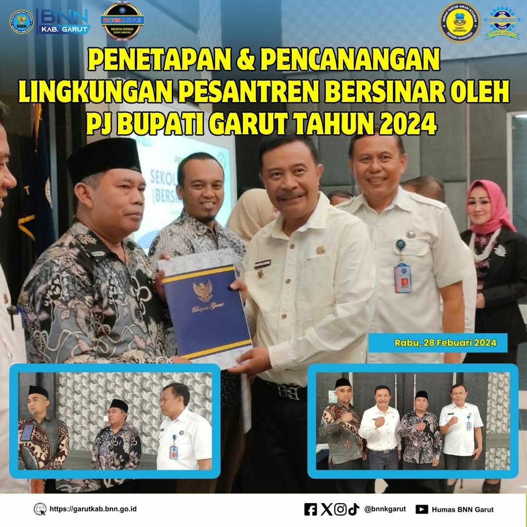 Penetapan dan Pencanangan Lingkungan Pesantren BERSINAR Kabupaten Garut Tahun 2024 Penetapan dan Pencanangan Lingkungan Pesantren BERSINAR Kabupaten Garut Tahun 2024