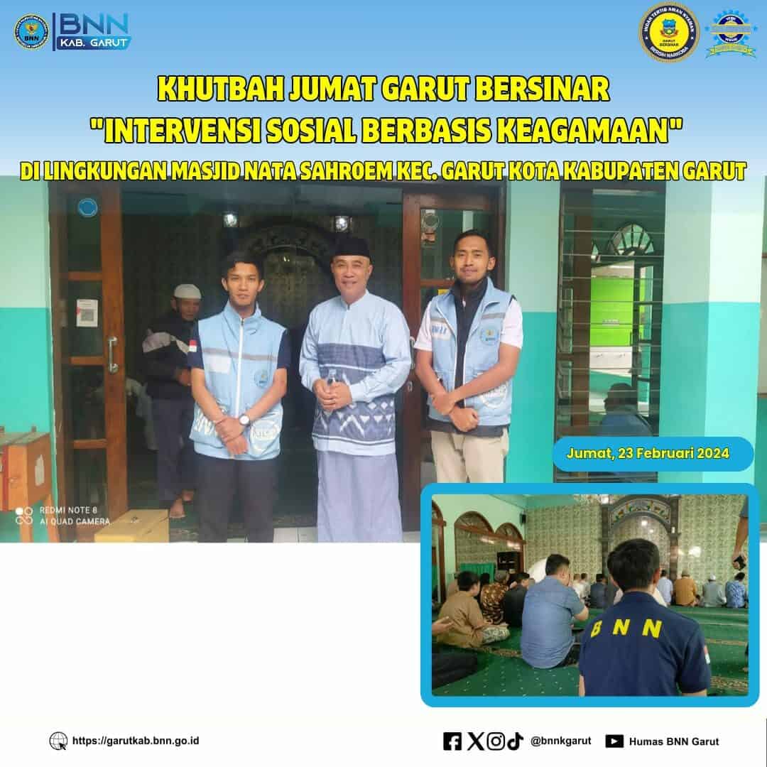 BNNK Garut Gelar Khutbah Jumat Garut BERSINAR Intervensi Sosial Berbasis Keagamaan BNNK Garut Gelar Khutbah Jumat Garut BERSINAR Intervensi Sosial Berbasis Keagamaan