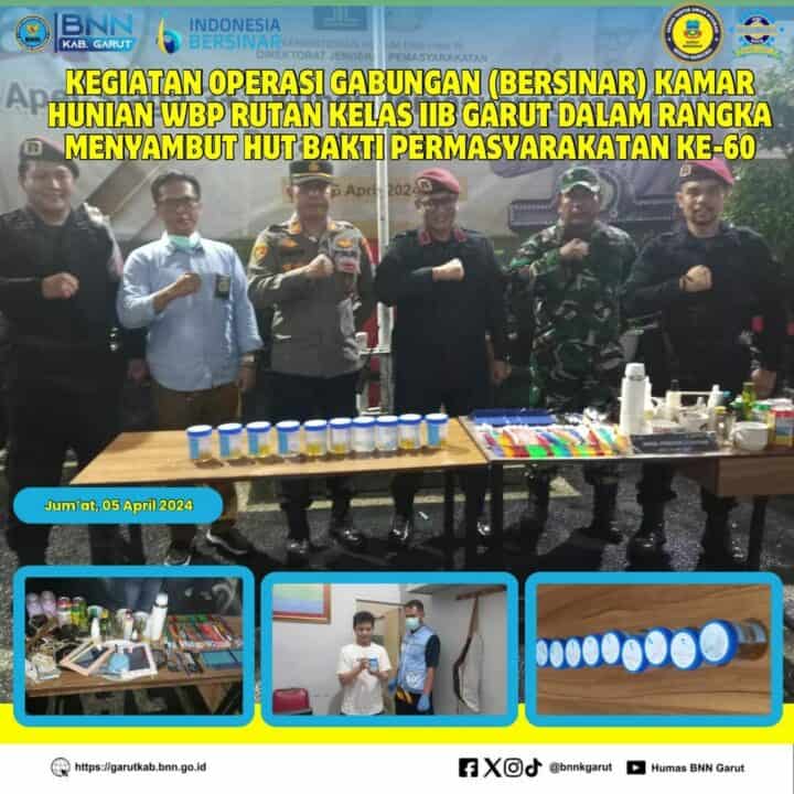Kegiatan Operasi Gabungan BERSINAR Kamar Hunian WBP Rutan Kelas IIB Garut dan Lapas Kelas IIB Garut Kegiatan Operasi Gabungan BERSINAR Kamar Hunian WBP Rutan Kelas IIB Garut dan Lapas Kelas IIB Garut