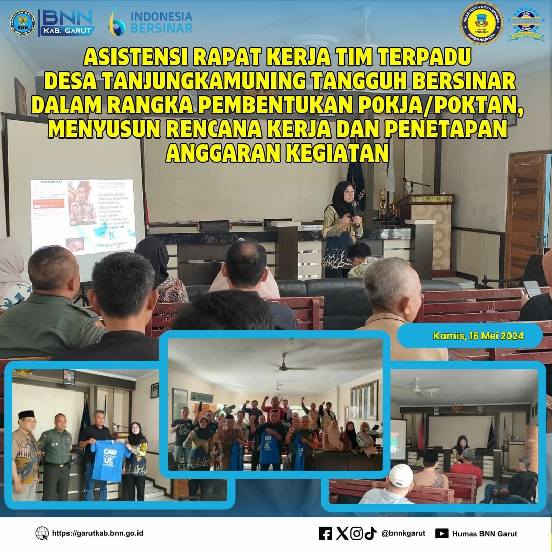 BNNK Garut Adakan Asistensi Rapat Kerja Tim Terpadu Desa Cipancar Tangguh BERSINAR