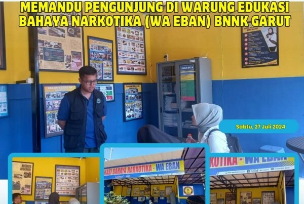 PIKET SIAGA P4GN DI WARUNG EDUKASI BAHAYA NARKOTIKA (WA EBAN) BNNK GARUT