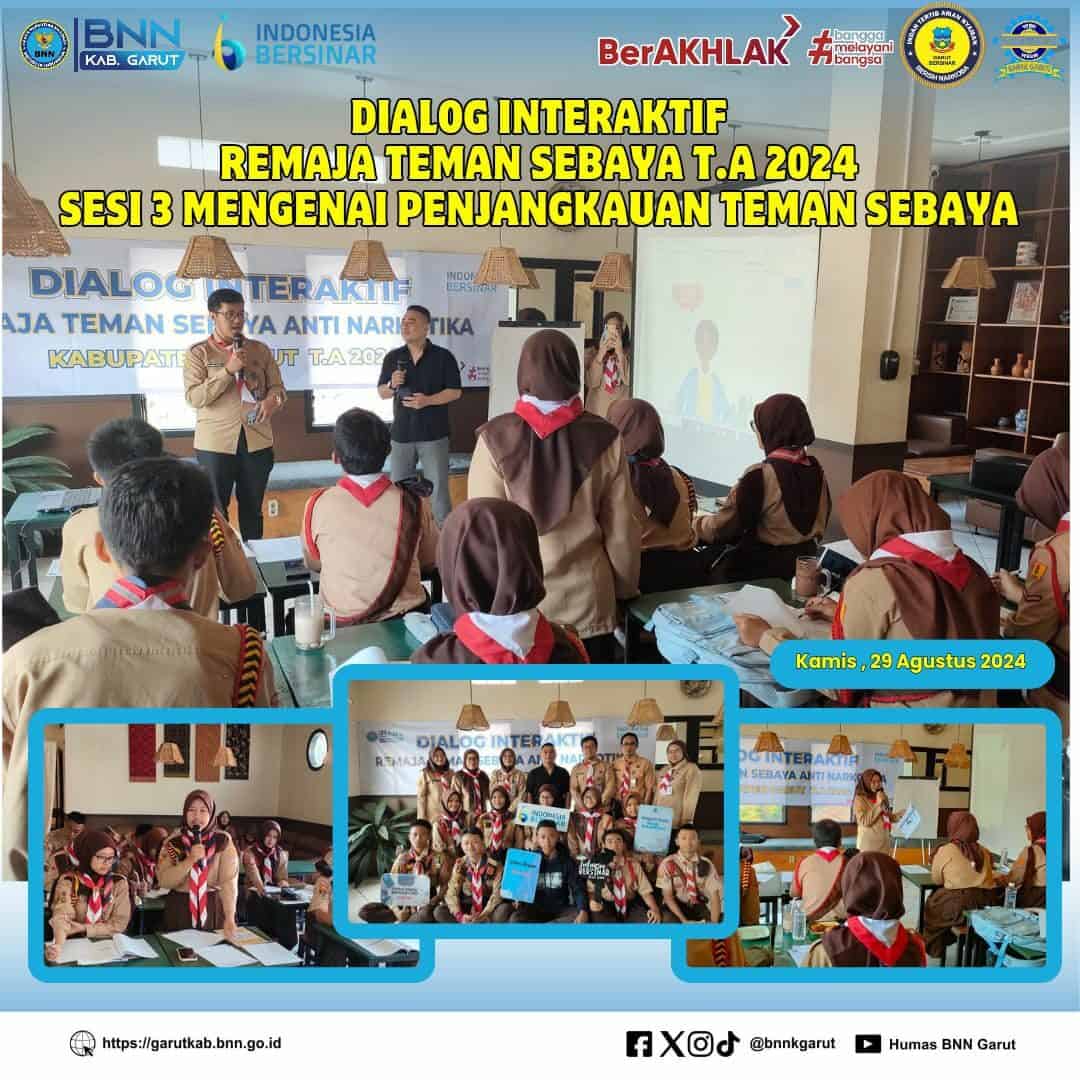 BNNK Garut Gelar Dialog Interaktif Remaja Teman Sebaya Anti Narkotika TA. 2024 Sesi 3 BNNK Garut Gelar Dialog Interaktif Remaja Teman Sebaya Anti Narkotika TA. 2024 Sesi 2