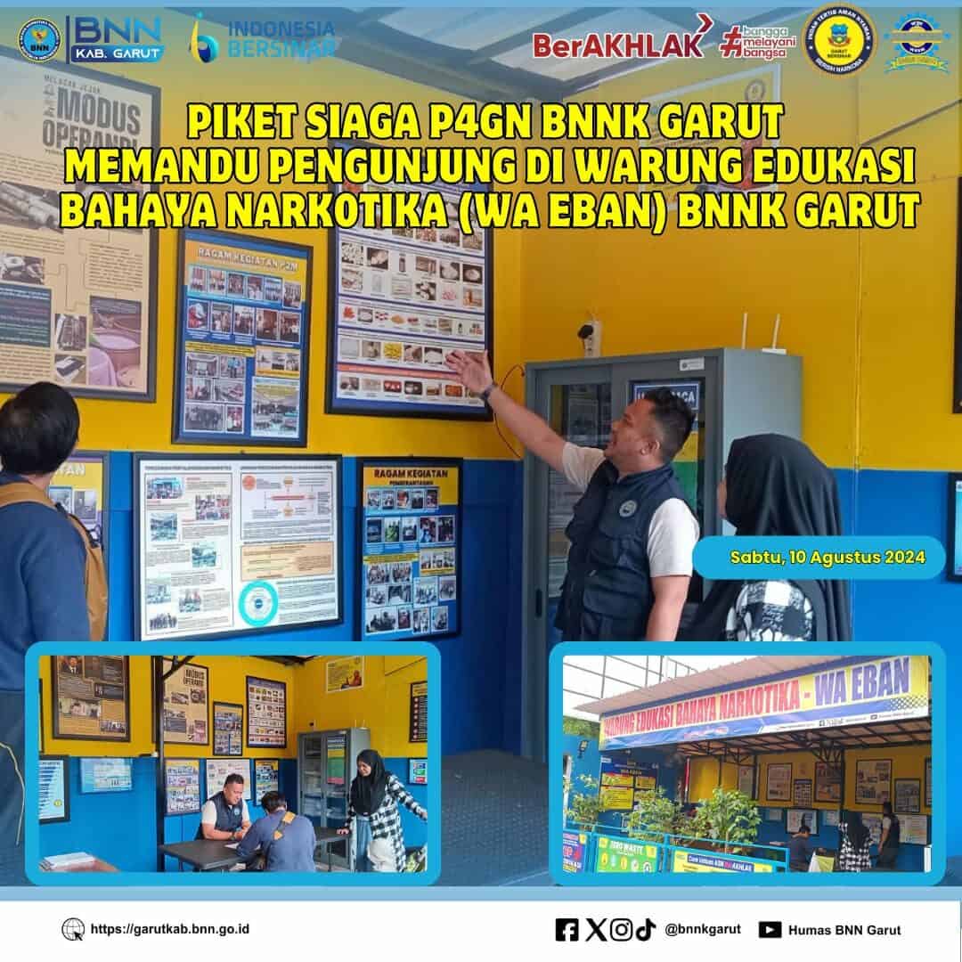 PIKET SIAGA P4GN DI WARUNG EDUKASI BAHAYA NARKOTIKA (WA EBAN) BNNK GARUT PIKET SIAGA P4GN DI WARUNG EDUKASI BAHAYA NARKOTIKA (WA EBAN) BNNK GARUT
