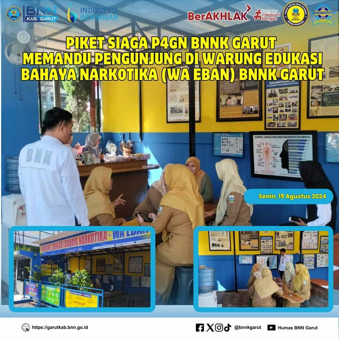 PIKET SIAGA P4GN DI WARUNG EDUKASI BAHAYA NARKOTIKA (WA EBAN) BNNK GARUT PIKET SIAGA P4GN DI WARUNG EDUKASI BAHAYA NARKOTIKA (WA EBAN) BNNK GARUT