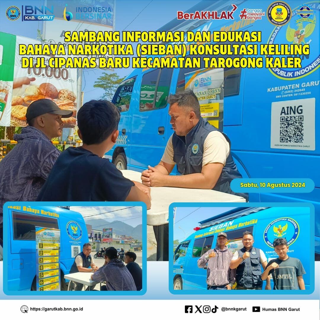 BNNK Garut Gelar Sambang Informasi dan Edukasi Bahaya Narkotika (SIEBAN) Konsultasi Keliling Rehabilitasi Gratis BNNK Garut Gelar Sambang Informasi dan Edukasi Bahaya Narkotika (SIEBAN) Konsultasi Keliling Rehabilitasi Gratis