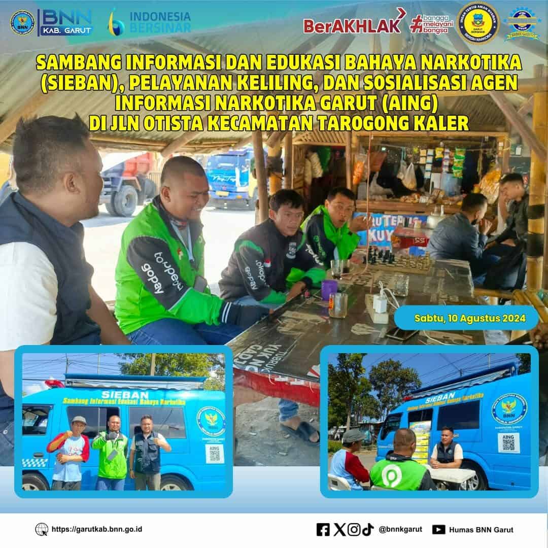 PIKET SIAGA P4GN BNNK GARUT SAMBANG INFORMASI DAN EDUKASI BAHAYA NARKOTIKA (SIEBAN), PELAYANAN KELILING, DAN SOSIALISASI AGEN INFORMASI NARKOTIKA GARUT (AING) DI DESA CIMANGANTEN PIKET SIAGA P4GN BNNK GARUT SAMBANG INFORMASI DAN EDUKASI BAHAYA NARKOTIKA (SIEBAN), PELAYANAN KELILING, DAN SOSIALISASI AGEN INFORMASI NARKOTIKA GARUT (AING) DI DESA CIMANGANTEN