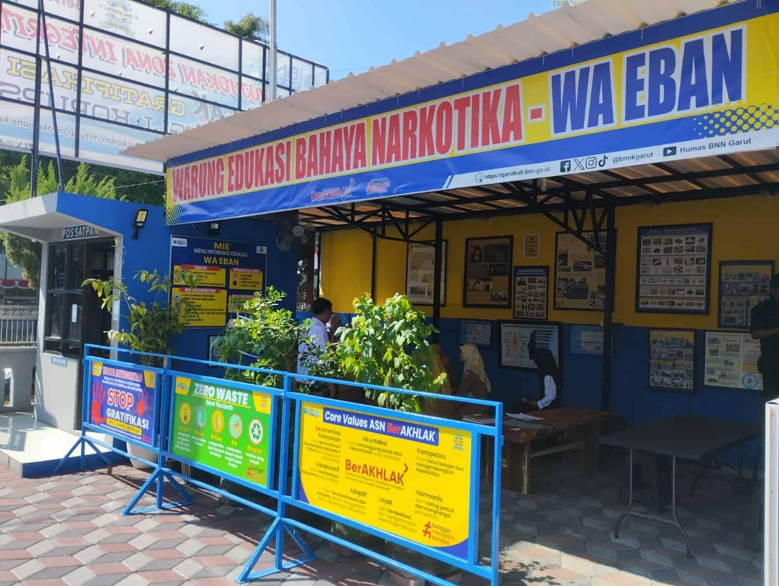 PIKET SIAGA P4GN DI WARUNG EDUKASI BAHAYA NARKOTIKA (WA EBAN) BNNK GARUT