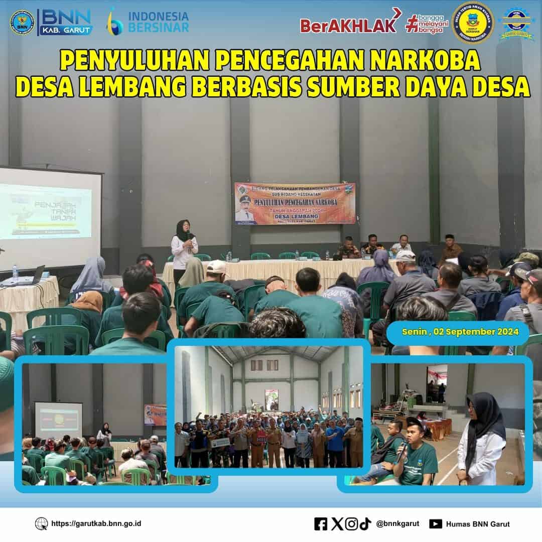 BNNK Garut Gelar Penyuluhan Pencegahan Narkoba Desa Lembang Berbasis Sumber Daya Desa BNNK Garut Gelar Penyuluhan Pencegahan Narkoba Desa Lembang Berbasis Sumber Daya Desa