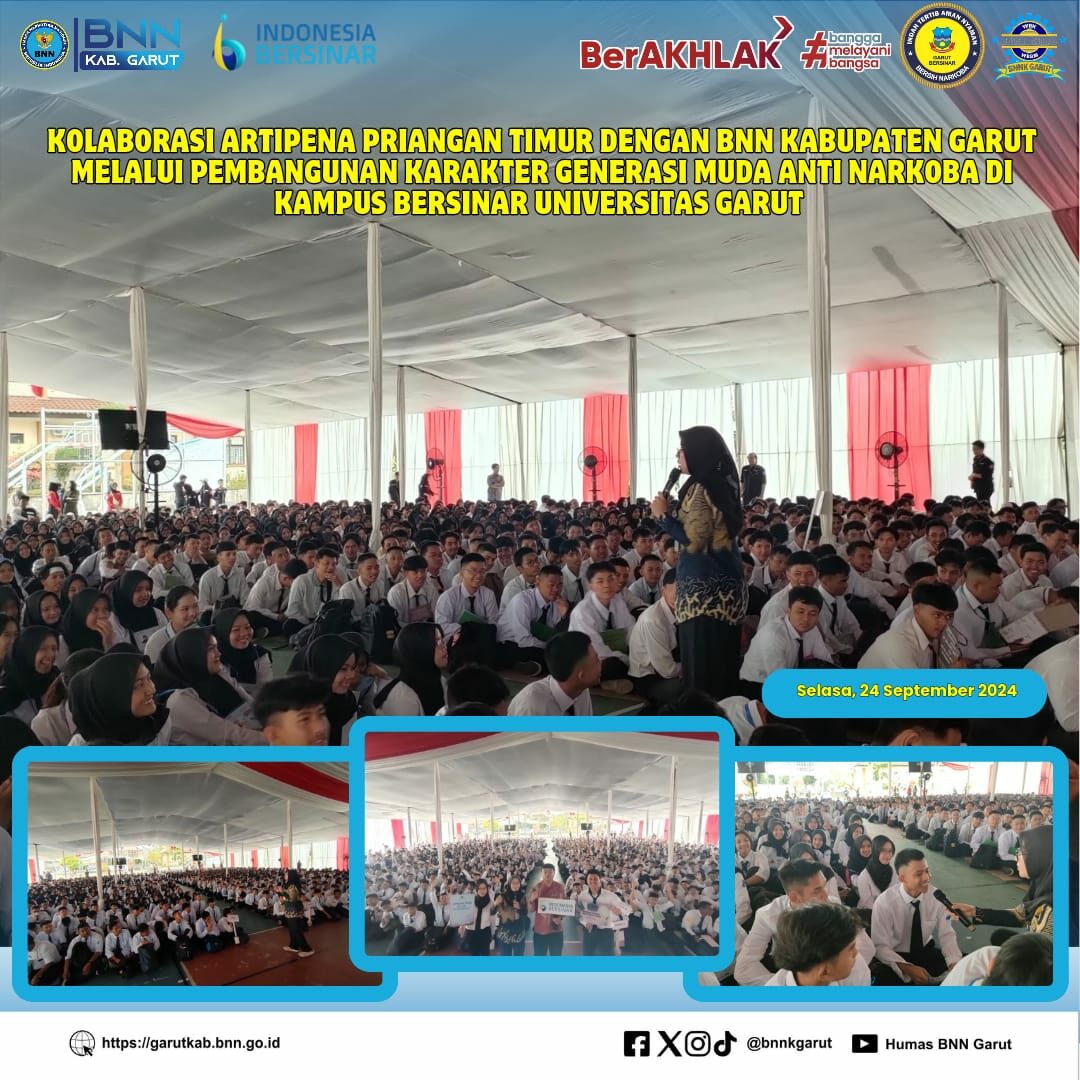 Perkuat P4GN, BNNK Garut Gelar Kolaborasi P4GN Bersama Artipena Priangan Timur Perkuat P4GN, BNNK Garut Gelar Kolaborasi P4GN Bersama Artipena Priangan Timur