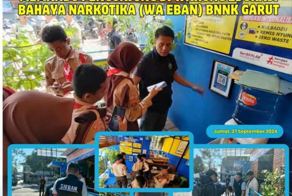PIKET SIAGA P4GN DI WARUNG EDUKASI BAHAYA NARKOTIKA (WA EBAN) BNNK GARUT