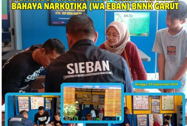 PIKET SIAGA P4GN DI WARUNG EDUKASI BAHAYA NARKOTIKA (WA EBAN) BNNK GARUT