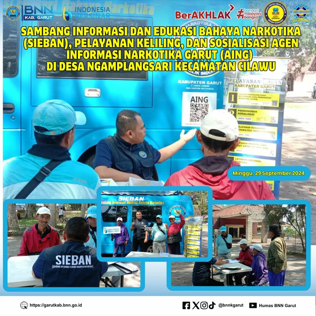 PIKET SIAGA P4GN DI WARUNG EDUKASI BAHAYA NARKOTIKA (WA EBAN) BNNK GARUT