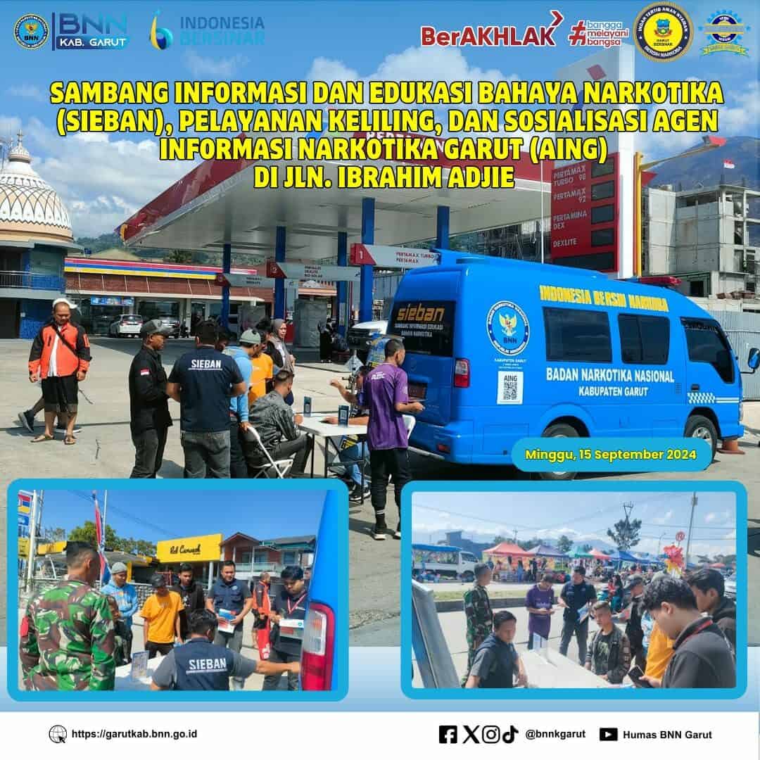 PIKET SIAGA P4GN DI WARUNG EDUKASI BAHAYA NARKOTIKA (WA EBAN) BNNK GARUT