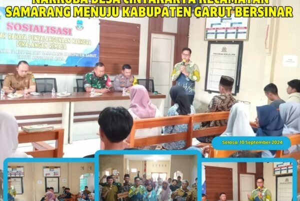 BNNK Garut Adakan Penyuluhan Pencegahan Penyalahgunaan Narkoba Di Desa Cintakarya