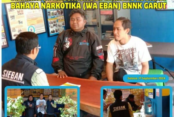PIKET SIAGA P4GN DI WARUNG EDUKASI BAHAYA NARKOTIKA (WA EBAN) BNNK GARUT
