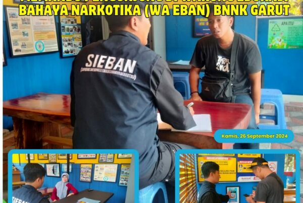 PIKET SIAGA P4GN DI WARUNG EDUKASI BAHAYA NARKOTIKA (WA EBAN) BNNK GARUT