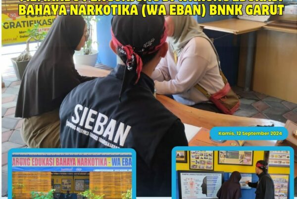 PIKET SIAGA P4GN DI WARUNG EDUKASI BAHAYA NARKOTIKA (WA EBAN) BNNK GARUT