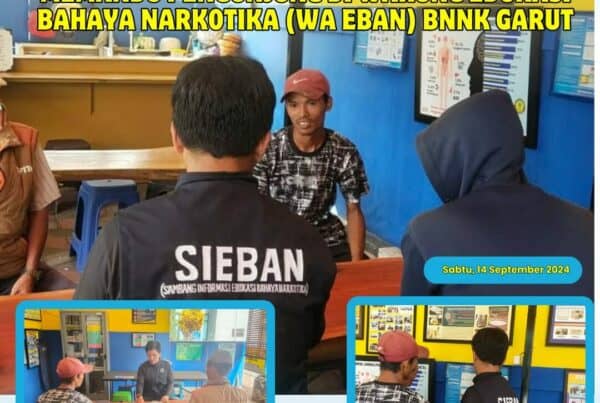 PIKET SIAGA P4GN DI WARUNG EDUKASI BAHAYA NARKOTIKA (WA EBAN) BNNK GARUT