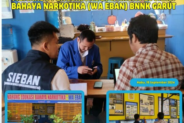 PIKET SIAGA P4GN DI WARUNG EDUKASI BAHAYA NARKOTIKA (WA EBAN) BNNK GARUT