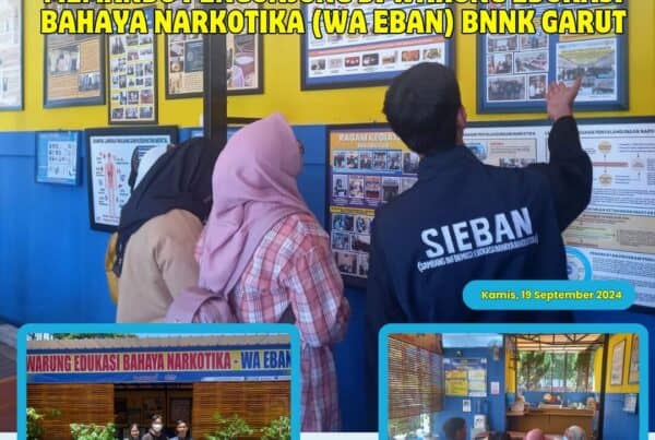 PIKET SIAGA P4GN DI WARUNG EDUKASI BAHAYA NARKOTIKA (WA EBAN) BNNK GARUT