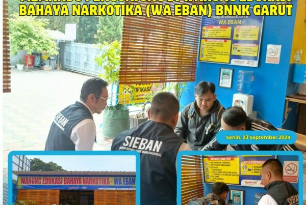 PIKET SIAGA P4GN DI WARUNG EDUKASI BAHAYA NARKOTIKA (WA EBAN) BNNK GARUT