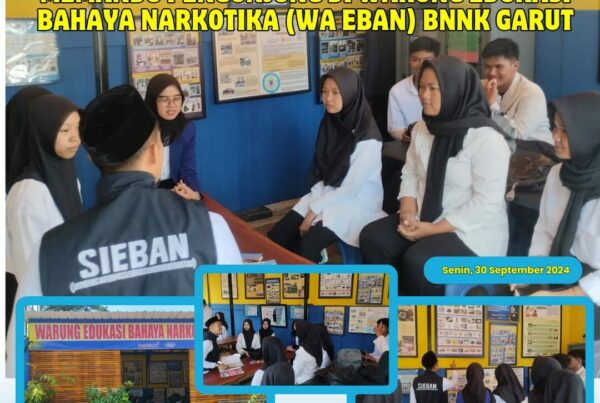 PIKET SIAGA P4GN DI WARUNG EDUKASI BAHAYA NARKOTIKA (WA EBAN) BNNK GARUT