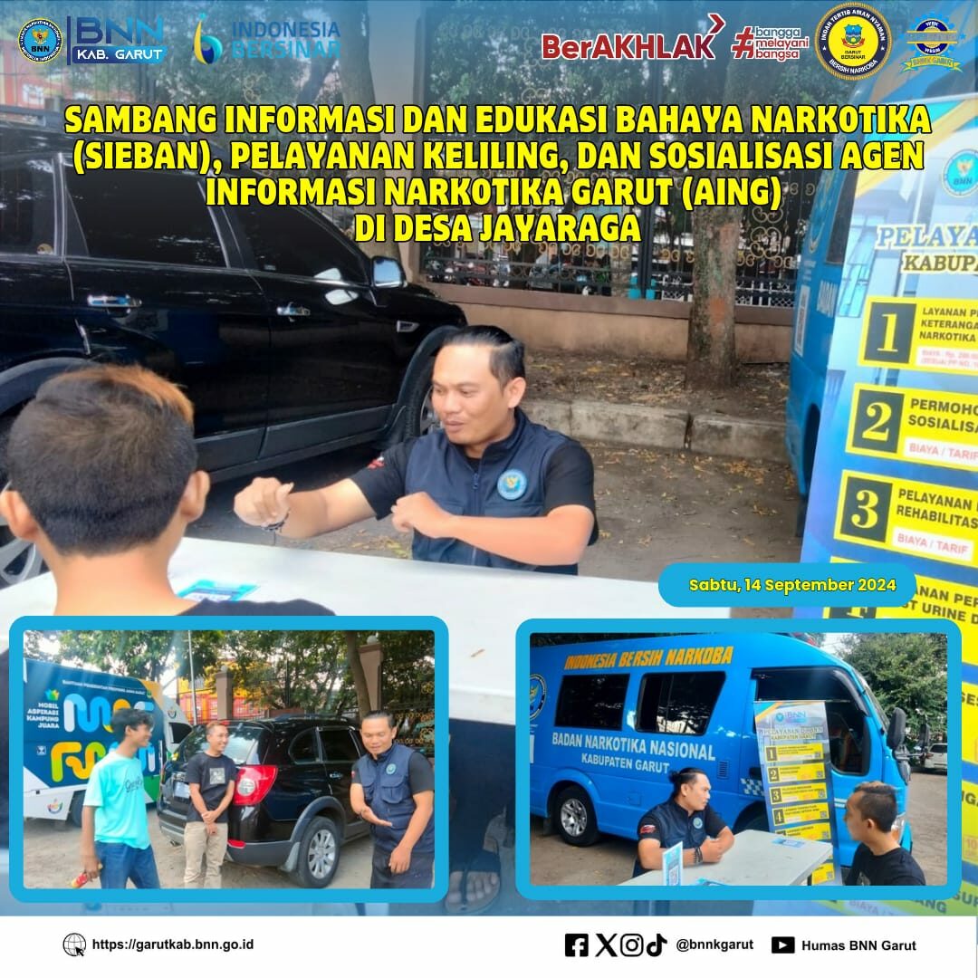 PIKET SIAGA P4GN DI WARUNG EDUKASI BAHAYA NARKOTIKA (WA EBAN) BNNK GARUT