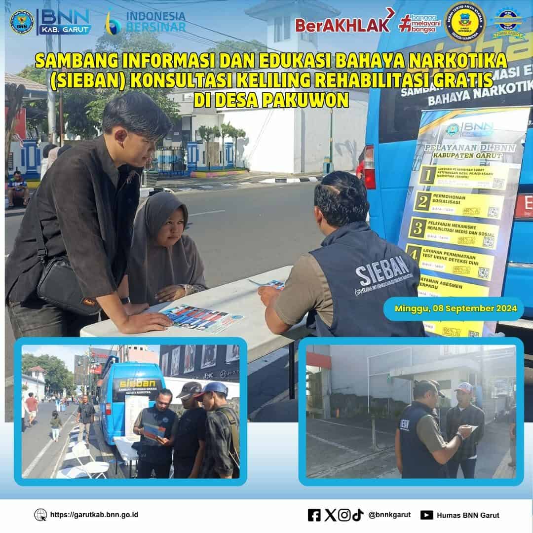 PIKET SIAGA P4GN DI WARUNG EDUKASI BAHAYA NARKOTIKA (WA EBAN) BNNK GARUT