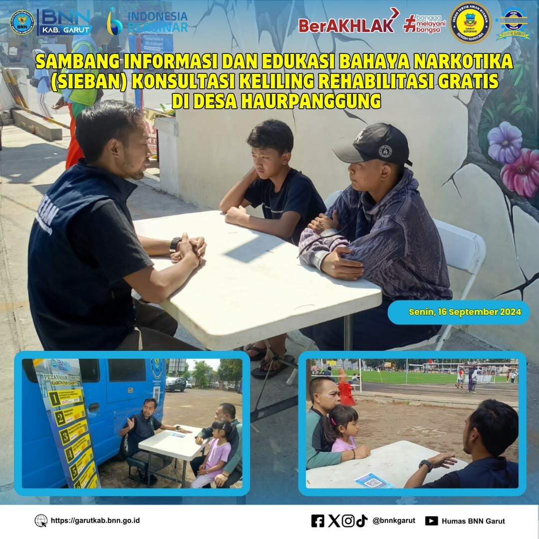 PIKET SIAGA P4GN DI WARUNG EDUKASI BAHAYA NARKOTIKA (WA EBAN) BNNK GARUT