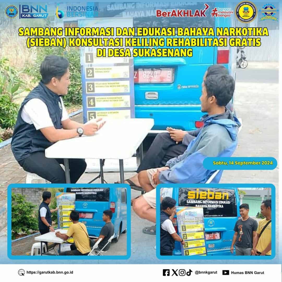 PIKET SIAGA P4GN DI WARUNG EDUKASI BAHAYA NARKOTIKA (WA EBAN) BNNK GARUT