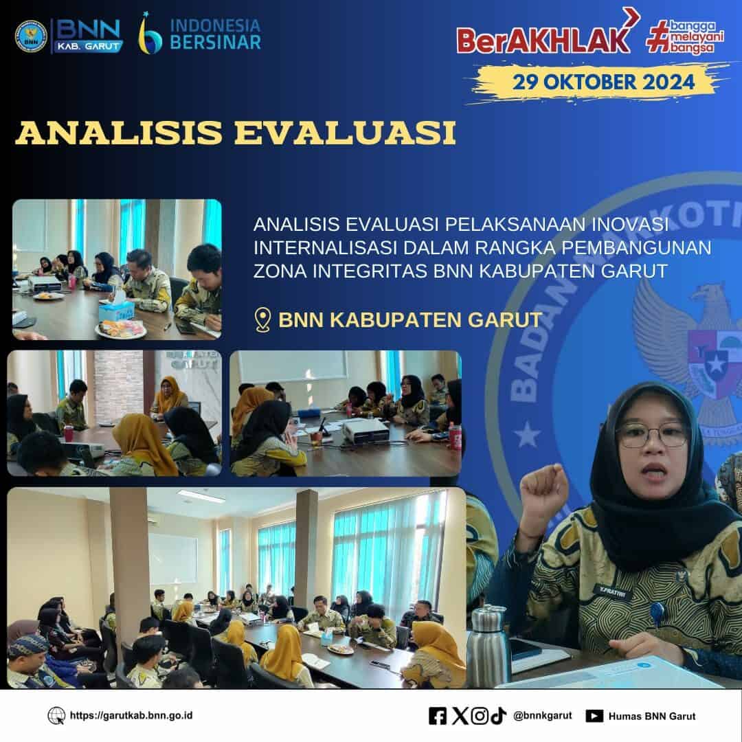 BNNK Garut Gelar Anev Pelaksanaan Inovasi Internalisasi dalam Rangka Pembangunan ZI BNNK Garut Gelar Anev Pelaksanaan Inovasi Internalisasi dalam Rangka Pembangunan ZI
